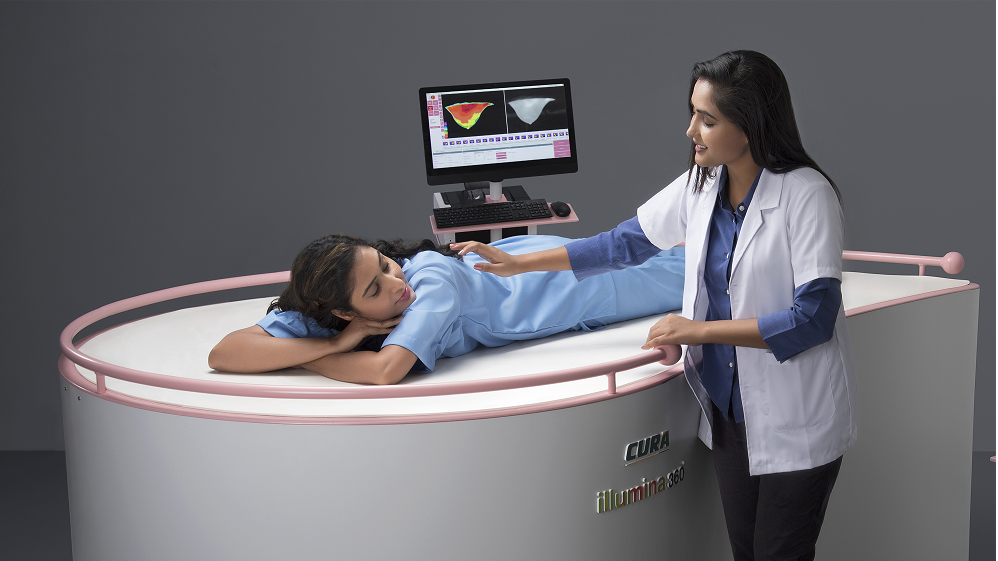 this robot-assisted digital 360 degree breast thermography device may help detect breast cancer at an early stage this robot-assisted digital 360 degree breast thermography device may help detect breast cancer at an early stage